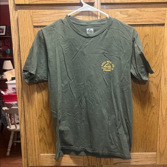 Reef Olive Green Short Sleeve Tee - Picture 1 of 2